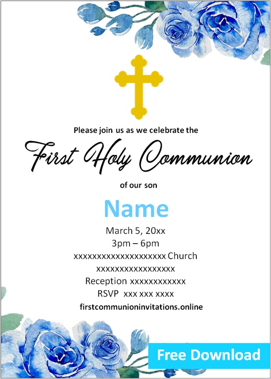 invitations for first communion